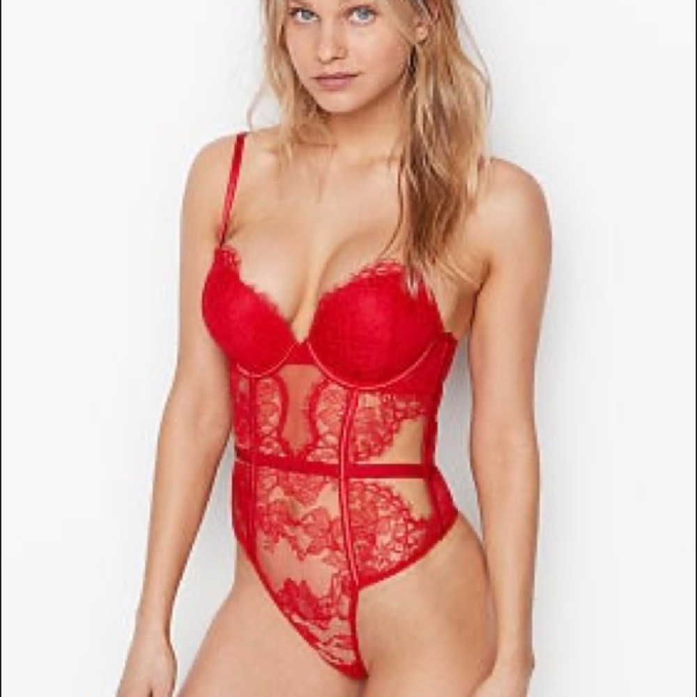 Red Lace Victoria Secret Lingerie